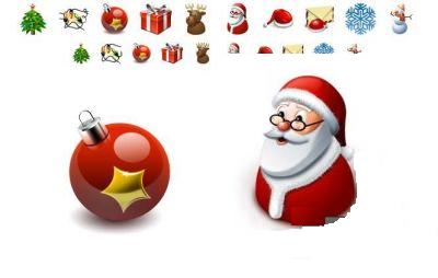 Standard new year icons Standard new year icons