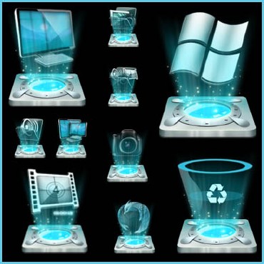 Hologram IconsPack Hologram IconsPack