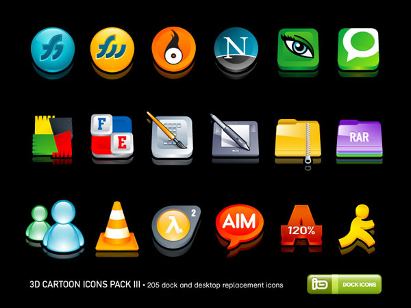 3D Cartoon Icons Pack III - Иконки 3D Cartoon Icons Pack III - Иконки