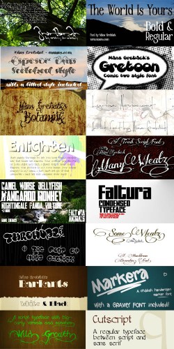 113 font collection