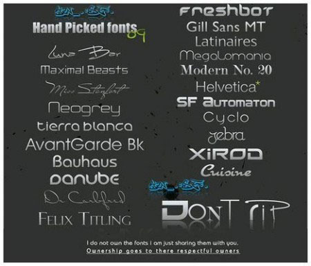 The Hand Picked &amp; Writing Font Pack