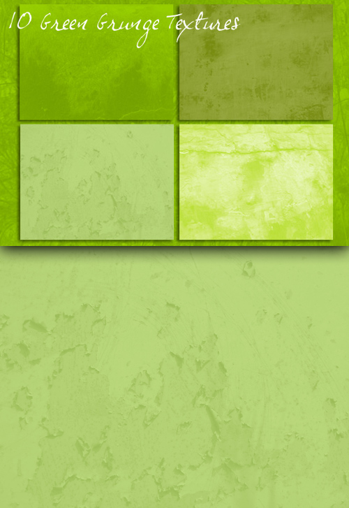 Green grunge textures