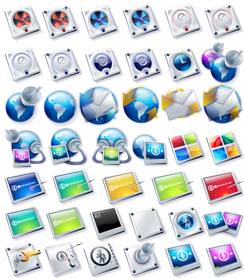 Assembly Line Computer Icons - Иконки Assembly Line Computer Icons - Иконки