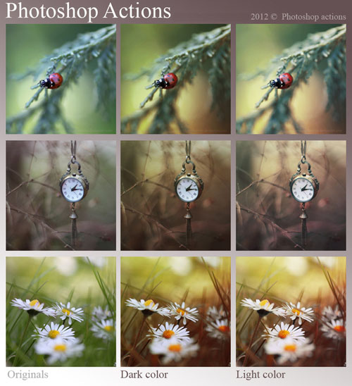 Actions for Photoshop - Dark and light Actions for Photoshop - Dark and light