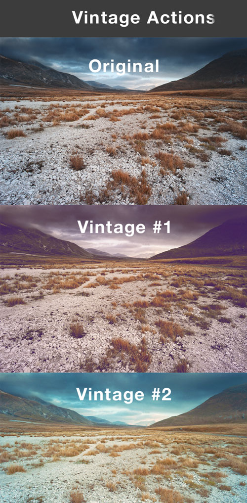 Vintage Actions for Photoshop #1 Vintage Actions for Photoshop #1