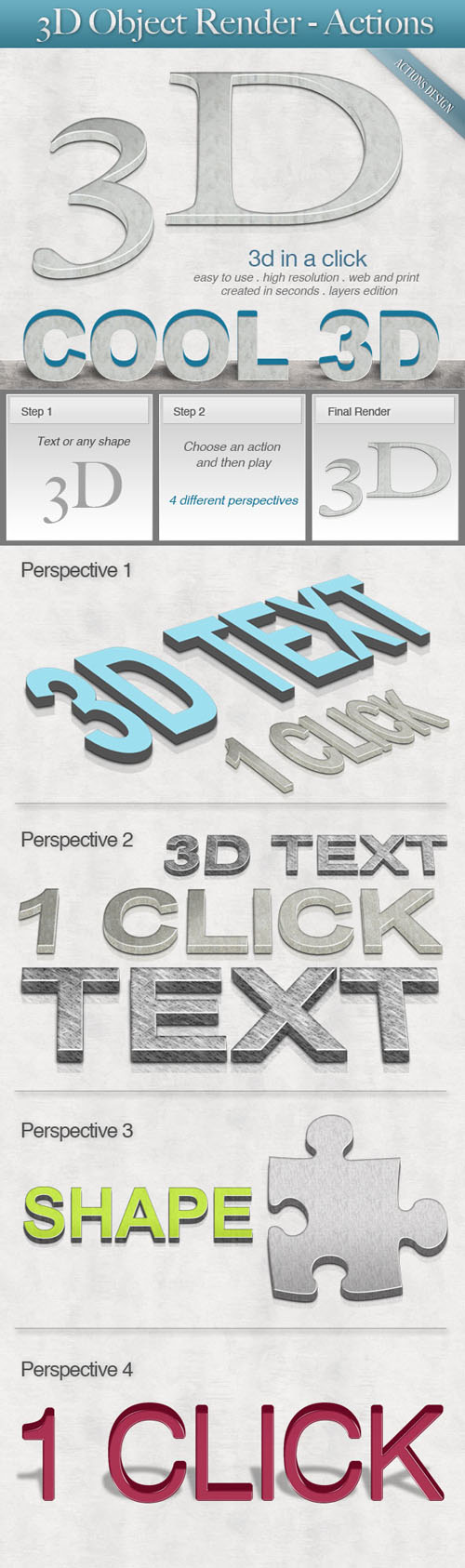 GraphicRiver – 3D Object Render GraphicRiver – 3D Object Render