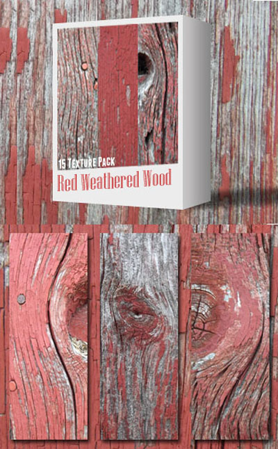 Red Weathered Wood Textures Pack Red Weathered Wood Textures Pack