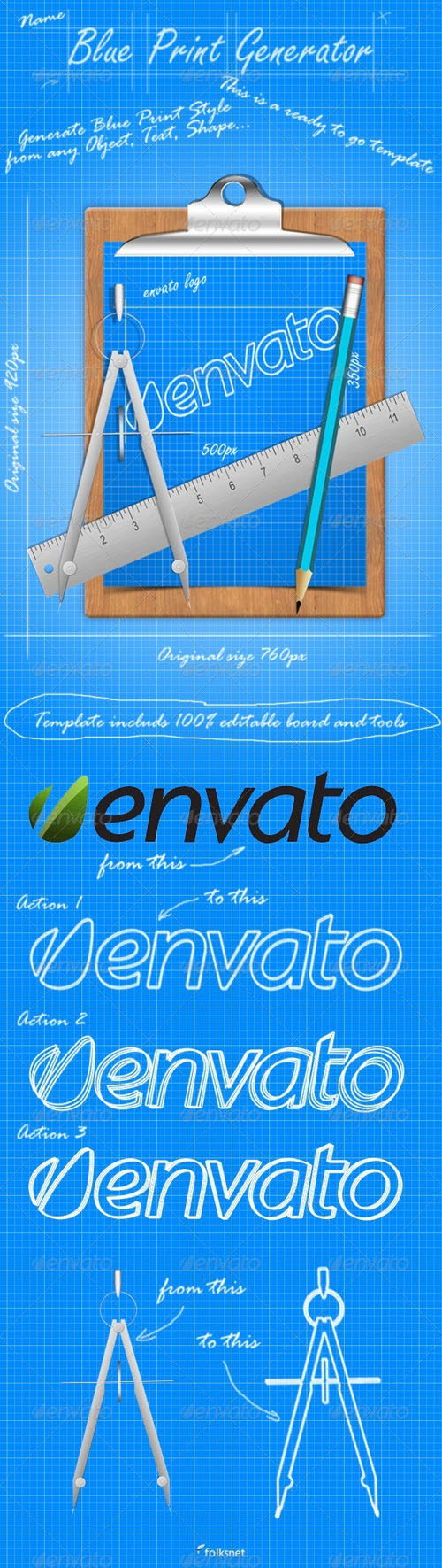 GraphicRiver - Blue Print Generator GraphicRiver - Blue Print Generator
