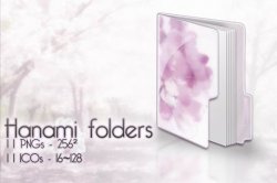 Hanami Folders.    PNG, ICO