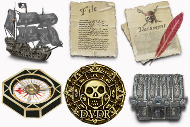 Pirates Caribian Icons