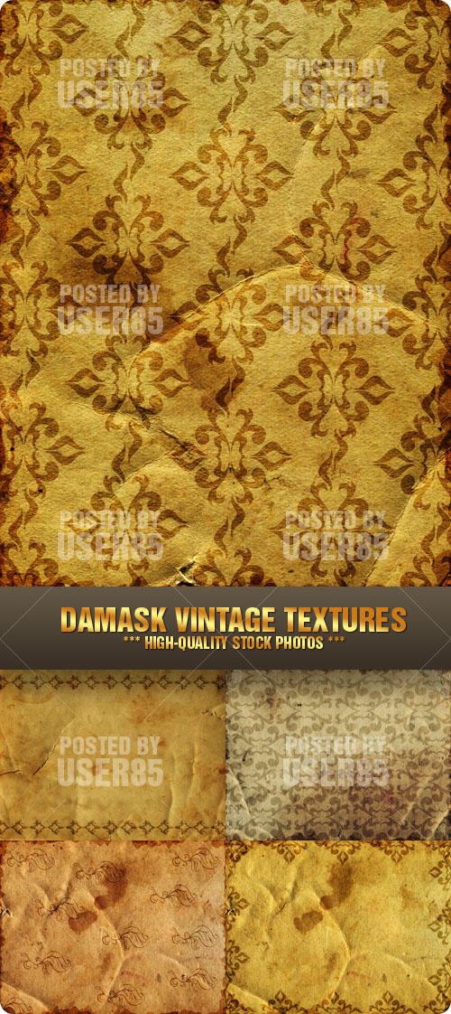 Stock Photo - Damask Vintage Textures Stock Photo - Damask Vintage Textures