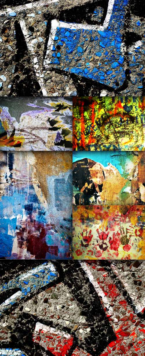 Painted wall textures set 3