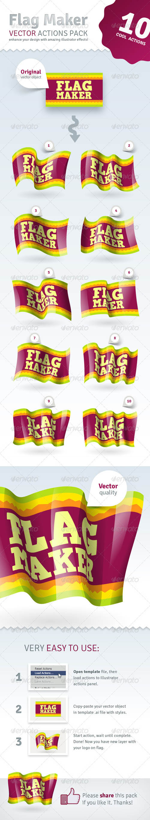 GraphicRiver Vector Flag Maker - Illustrator Actions Pack GraphicRiver Vector Flag Maker - Illustrator Actions Pack
