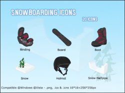 Snowboarding.    ICNS, ICO, PNG