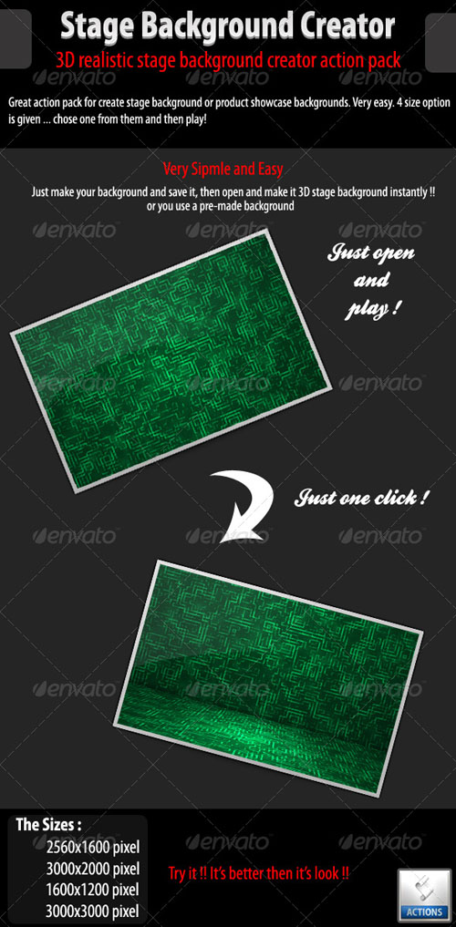 GraphicRiver - 3D Stage Background Creator GraphicRiver - 3D Stage Background Creator