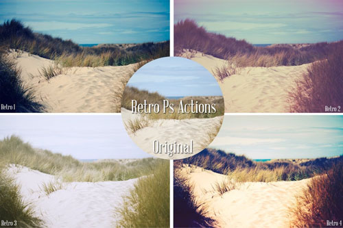 4 Vintage Inspired Photoshop Actions 4 Vintage Inspired Photoshop Actions