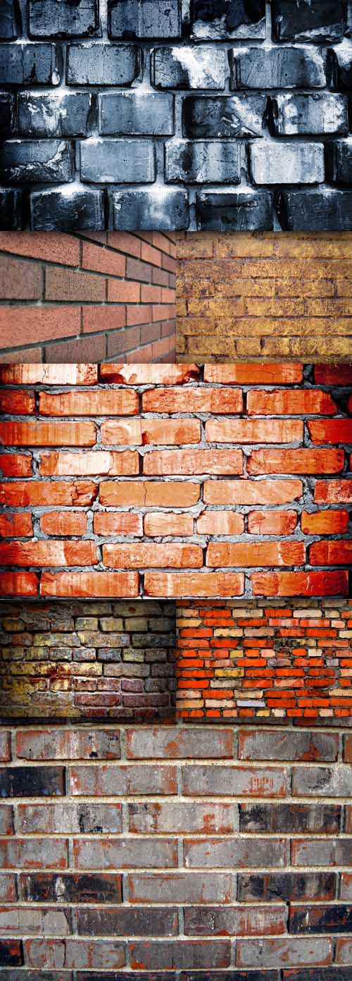 A set of texture brick wall
