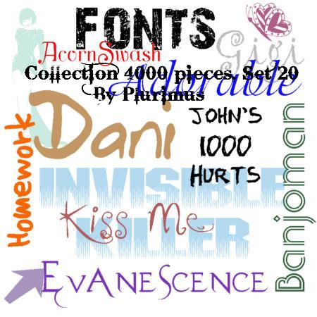 3800+ TTF Набор шрифтов для Photoshop (Часть-1) 3800+ TTF Набор шрифтов для Photoshop (Часть-1)
