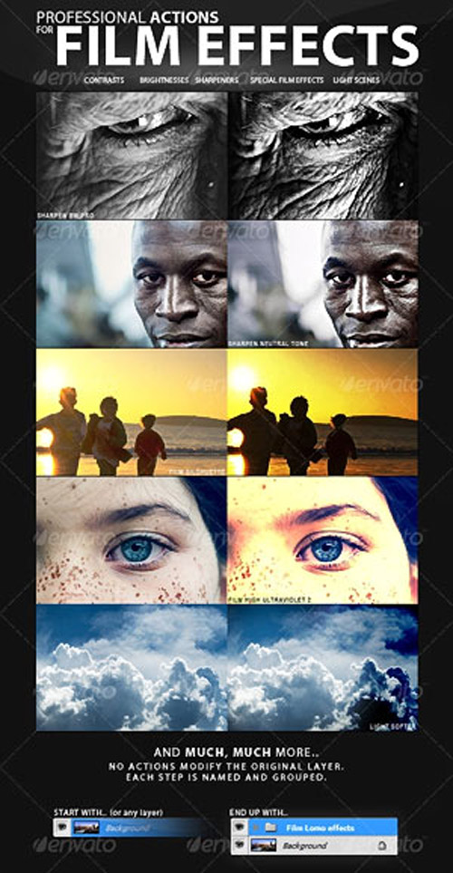 Professional actions for film effects - GraphicRiver Professional actions for film effects - GraphicRiver