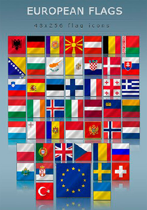  -   / Icons - Flags of Europe