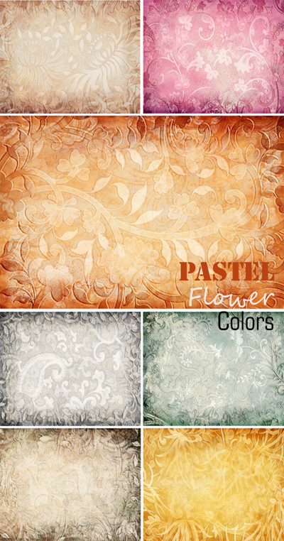 Pastel flower colors