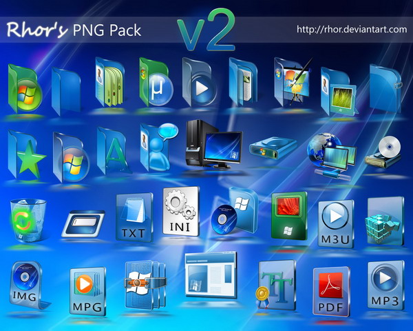 Rhor PNG Icons Pack - ������