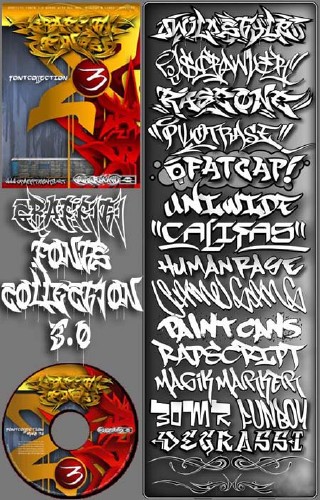The Graffiti Fonts 3.0 Collection