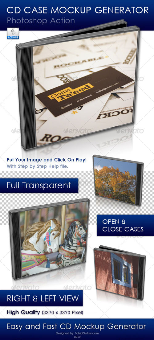 GraphicRiver - CD Case Mockup Generator GraphicRiver - CD Case Mockup Generator