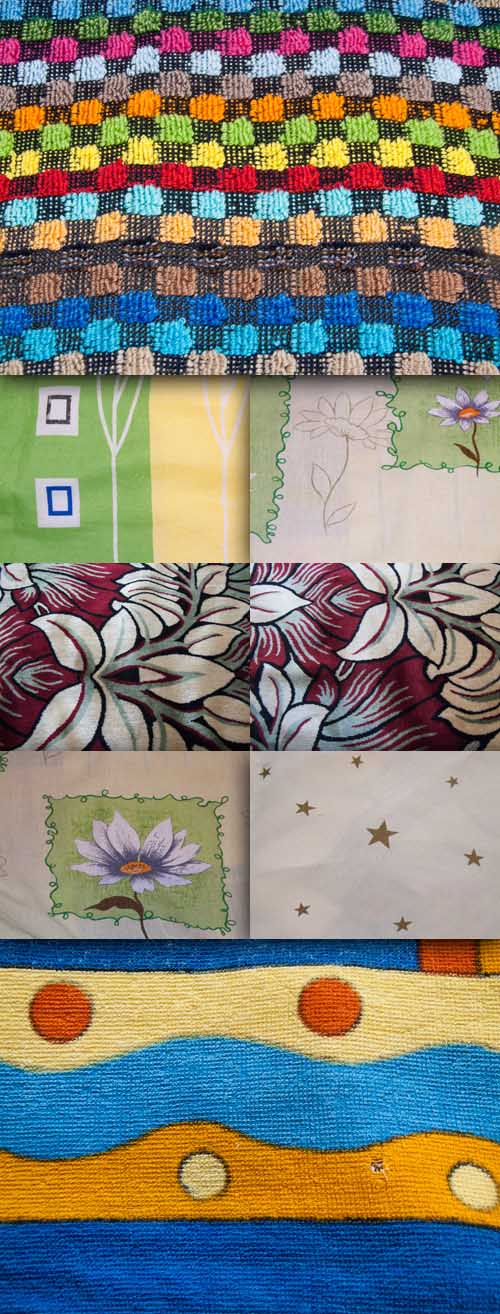 A set of textures terry blanket