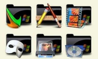 Black Folder Dock Icons иконки Black Folder Dock Icons иконки