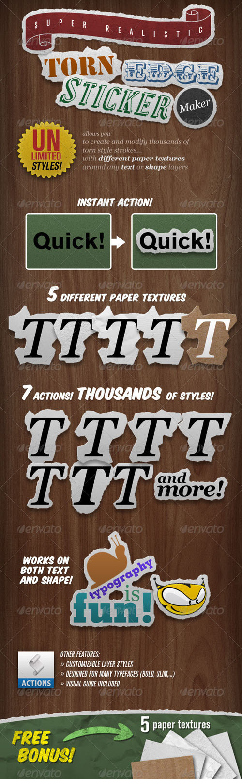 GraphicRiver - Torn Edge Sticker Maker GraphicRiver - Torn Edge Sticker Maker