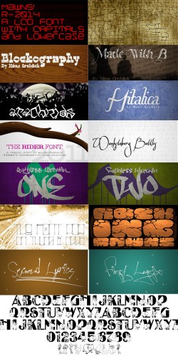 113 font collection