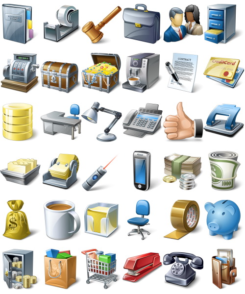 IconExperience V-Collections. Business Finance Data