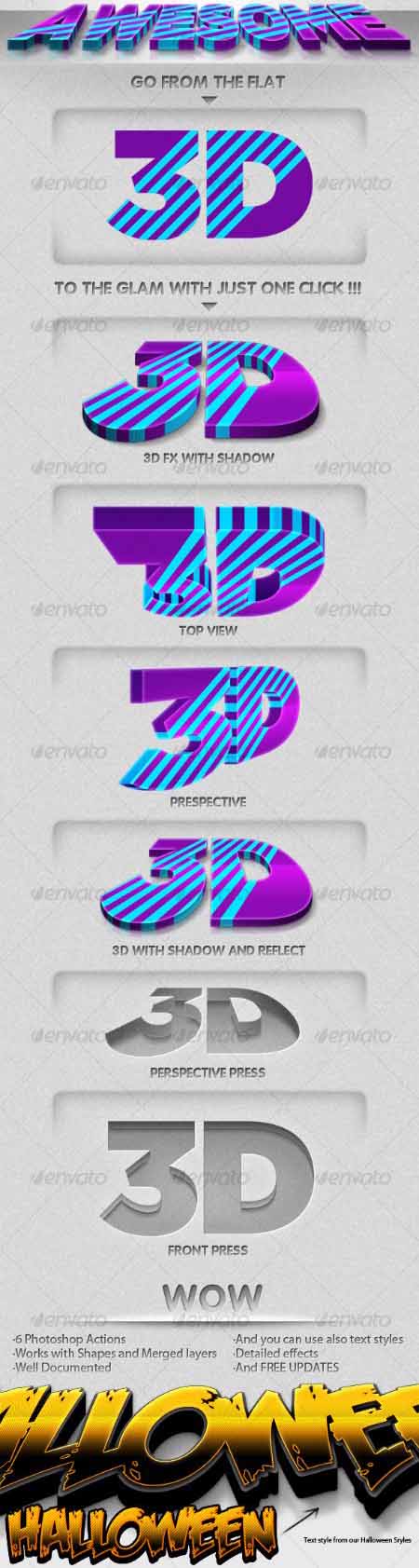 3D Generator - PS Actions GraphicRiver 3D Generator - PS Actions GraphicRiver