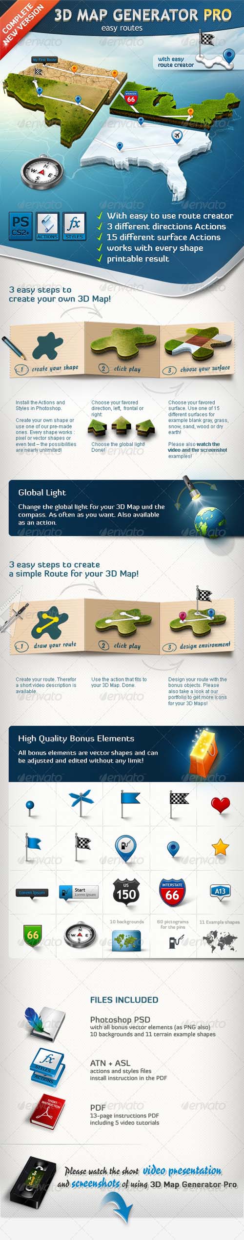 GraphicRiver 3D Map Generator Pro – Easy Routes - REUPLOAD GraphicRiver 3D Map Generator Pro – Easy Routes - REUPLOAD