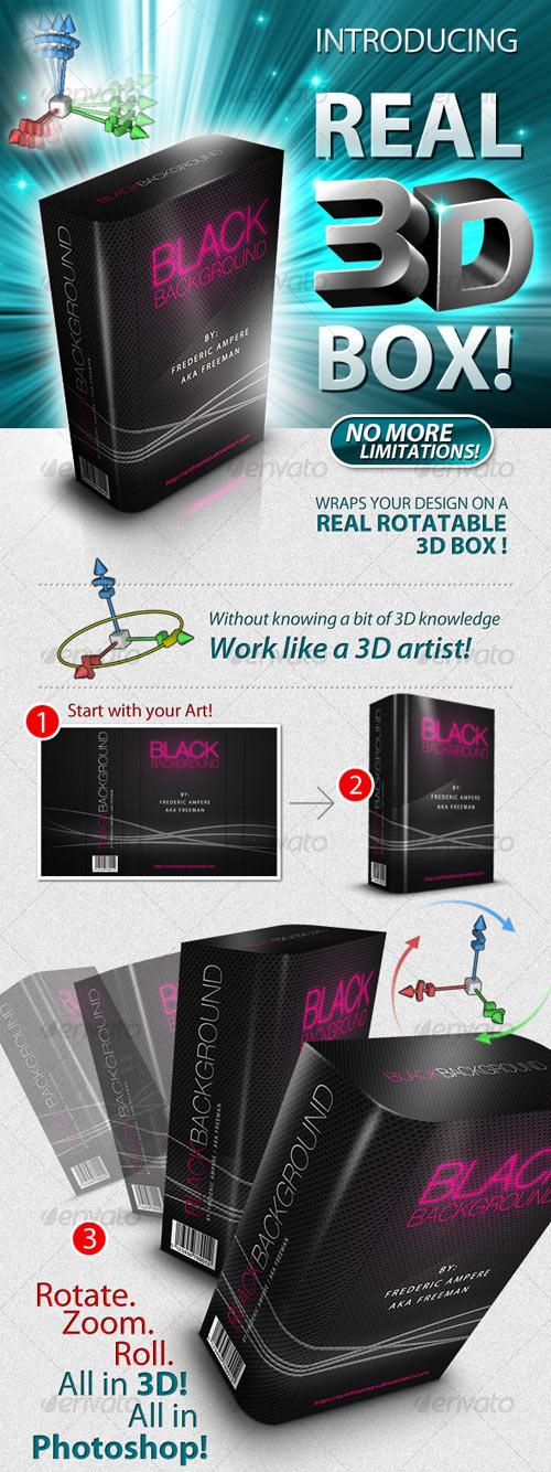 3D Box Generator & PSD Templates 3D Box Generator & PSD Templates