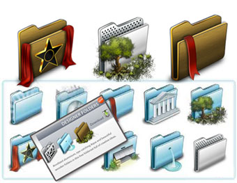 Design Folders Icons Set