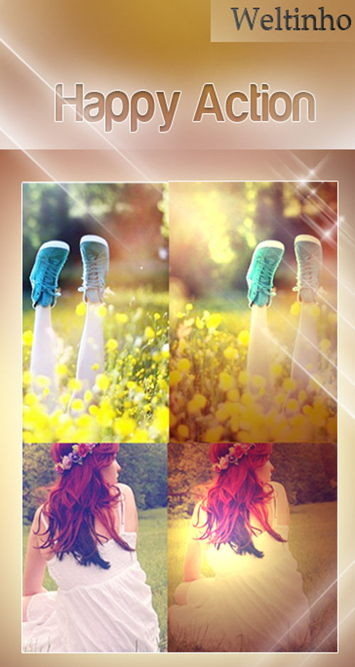 Action for Photoshop - Happy Action for Photoshop - Happy