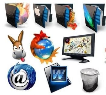 Яркие иконки для компьютерного ПО Яркие иконки для компьютерного ПО