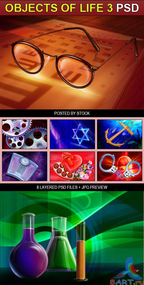 PSD Source - Objects of life 3 PSD Source - Objects of life 3