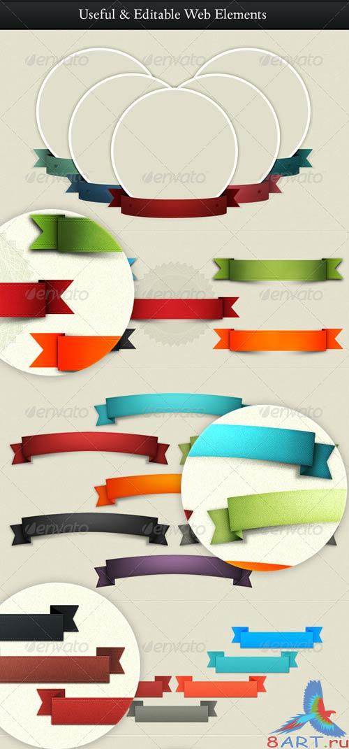 GraphicRiver Useful Web Elements - Stripes, Labels