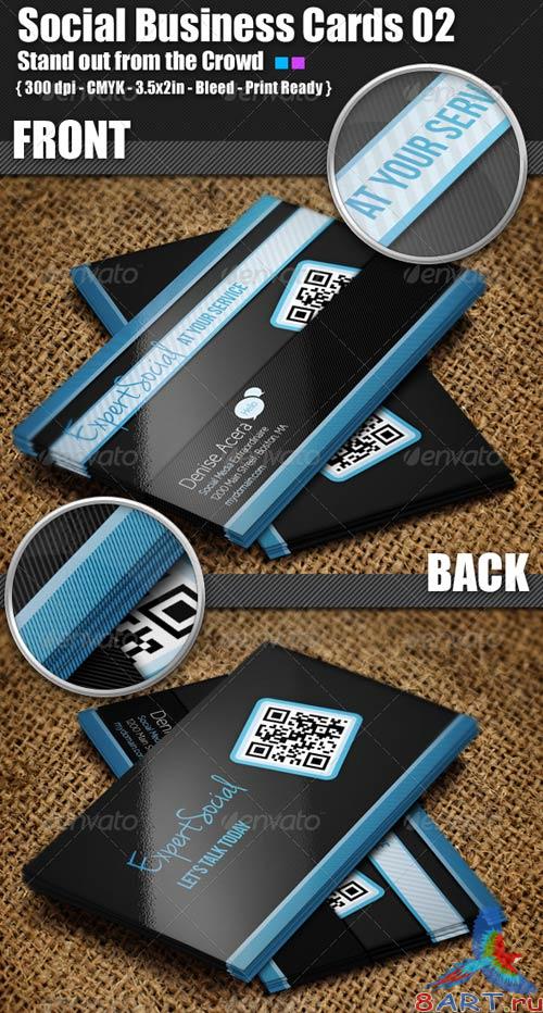 GraphicRiver Social Business Cards 02