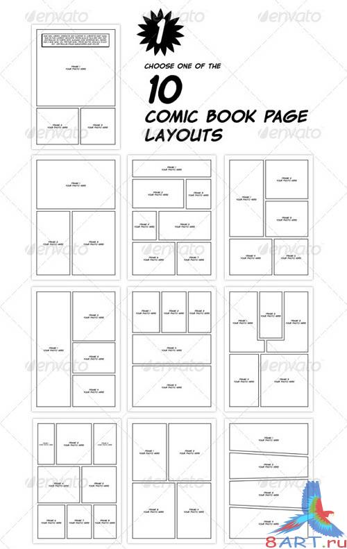 GraphicRiver Comic Book Creation Kit Black & White GraphicRiver Comic Book Creation Kit Black & White