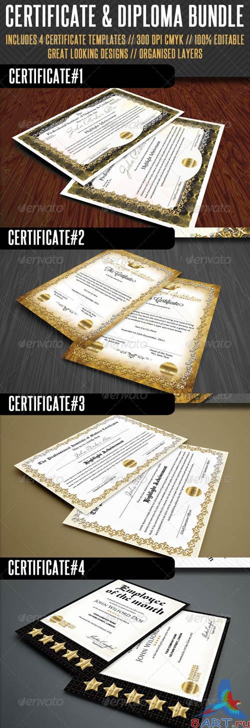 GraphicRiver Premium Certificate Bundle