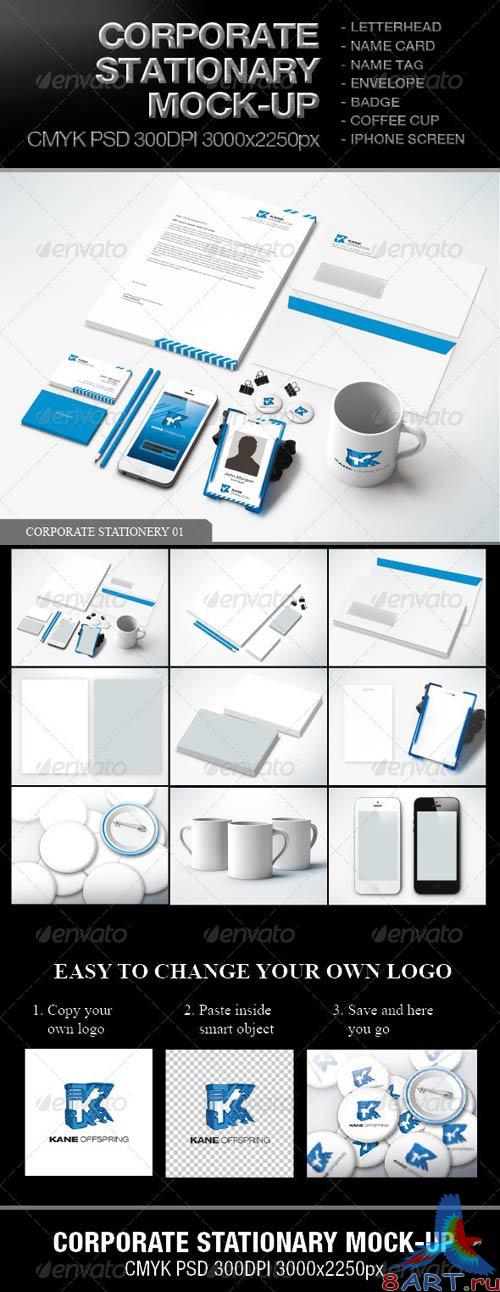 GraphicRiver Corporate Stationary Mock-up