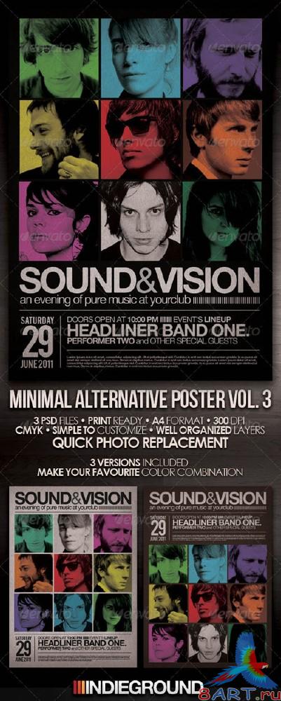 GraphicRiver Minimal Alternative Flyer/Poster Vol. 3 GraphicRiver Minimal Alternative Flyer/Poster Vol. 3