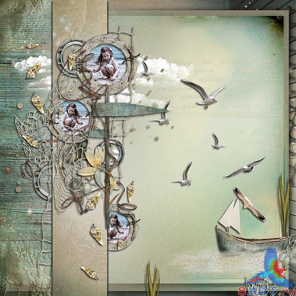 Скрап-набор Silent sea (Морская тишина) Скрап-набор Silent sea (Морская тишина)