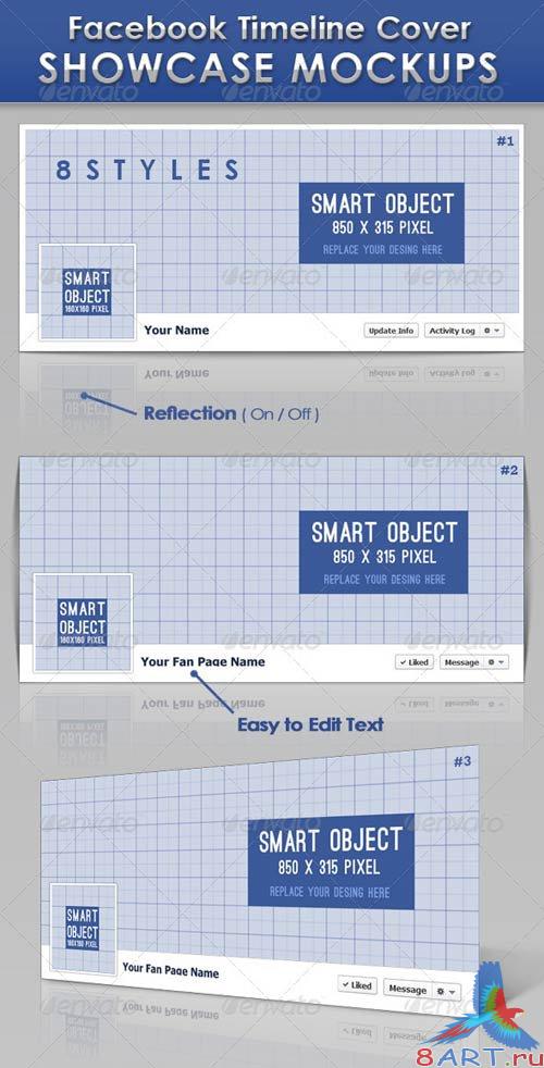 GraphicRiver FB Timeline Cover Showcase Mockups