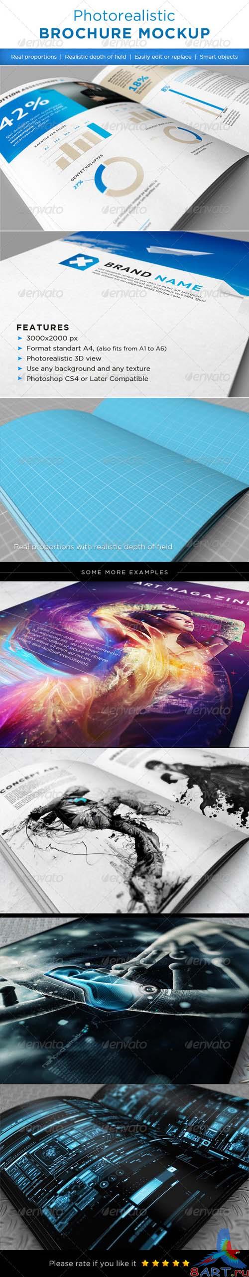 GraphicRiver Realistic brochures mock-ups - REUPLOAD