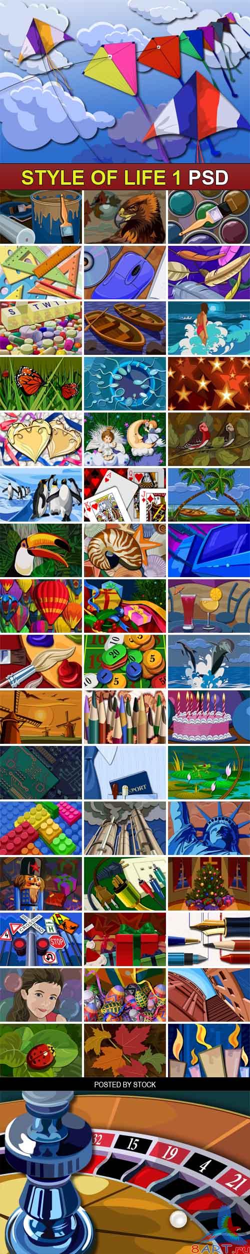 PSD Source - Style of life 1 PSD Source - Style of life 1